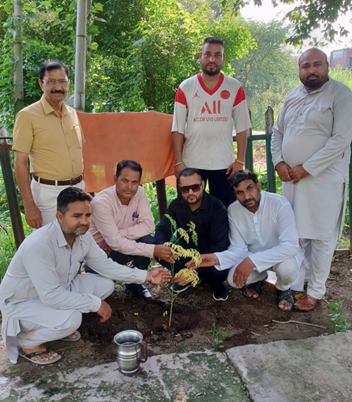 आज प्रख्यात समाज सेवी एवं हरदिल अजीज युवा सैंडी भंजलाँ वाले ने पौधारोपण कर अपना जन्मदिन मनाया।